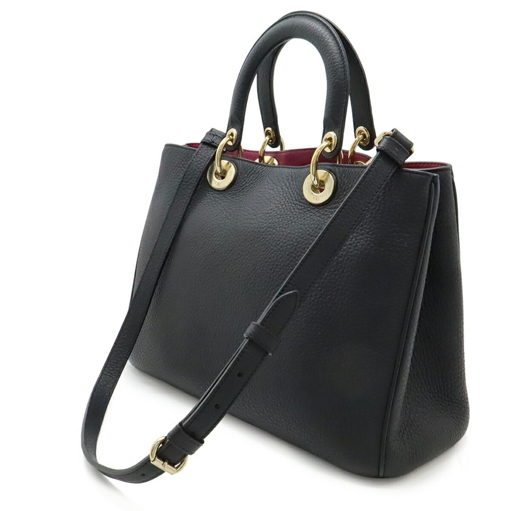 CHRISTIAN DIOR Black Leather Shoulder Bag - Picture 3 of 10